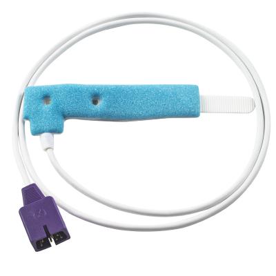 China N-ellcor DB9 7pin D20 Disposable SpO2 Sensor Pediatric Blue Spong Symphony N-3000 Disposable SpO2 Probe for sale