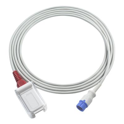 중국 DB9 환자케이블에 대한 커먼 마시모 빨간 기술 C30/C50/C80 SpO2 센서 케이블 SpO2 어댑터 연장 케이블 12Pin 판매용