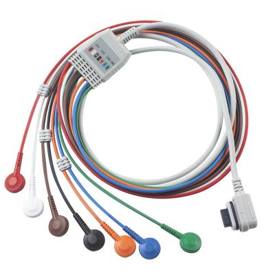 China 2008594-002 7-Lead ECG Telemetry Patient Cable Seer Light Compatible GE Healthcare for sale