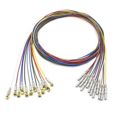 China EEG Electrodes Din 1.5 Plated With Gold Din 1.5 EEG Leadwires Electrodes for sale