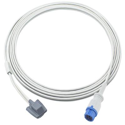 China Compatible Konsung Aurora 8/10/12 12Pin Infant SpO2 Sensor Konsung Aurora Baby SpO2 Cable 3.0M for sale