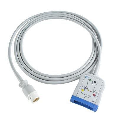 China Compatible P-hilips EKG Trunk Cable - M1663A For 78352C, 78354C, 78834C, 867036, HeartStart MRx, IntelliVue for sale