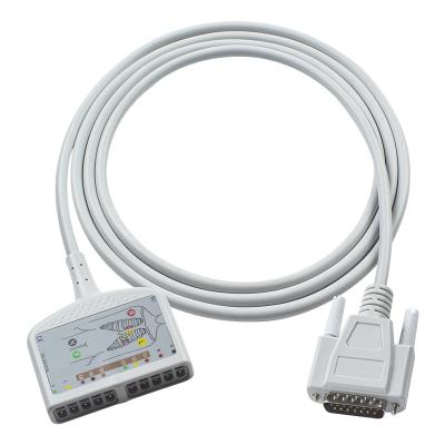 China Compatible Nihon Kohden ECG Diagnostic EKG Cable 10Lead for Cardiofax C, Cardiofax GEM 9020K, Cardiofax M for sale