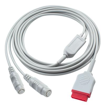 China 3.5M GE IBP Adapter Cable to Double P-hilips Connector for Medical Diagnosis Equipment for sale