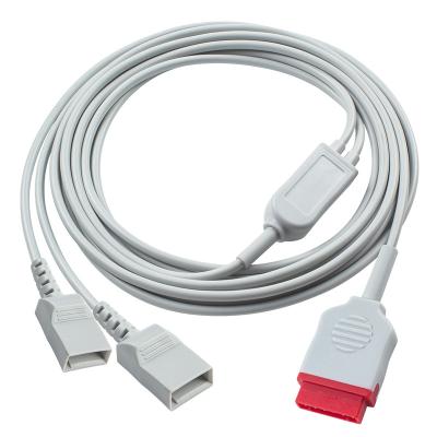 China 11Pin to 2 Utah IBP Cable 3.5M Compatible for GE Patient Monitor Accessories for sale