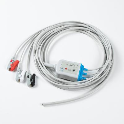 Китай Полуфабрикаты 3Lead AHA Grabber ECG Leadwires без разъема продается