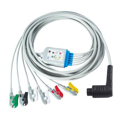 China Corpuls 3 6Lead IEC Grabber Patient Cable with AHA/ IEC Lead Color Coding for sale