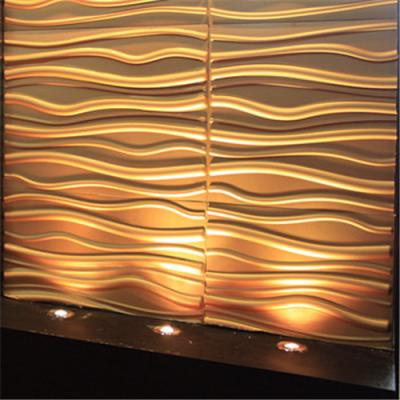 China Modern Modern Wave Embossed Wall Tile With 3d Effect for sale