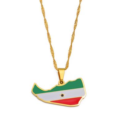 China Somaliland Ethnic Pendant Necklaces For Women Mens Gold Color Jewelry Gift #263421 for sale