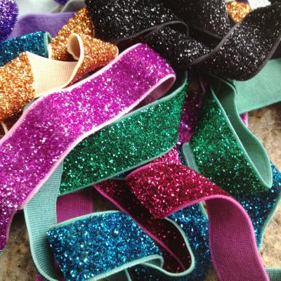 China Recyled Factory Customized Elastic Stretch Ribbon Bandllic Powder Velvet Ribbon For Celebration for sale