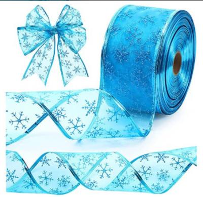 China Elastic Christmas Decoration Supplies Wholesale Customized Merry Christmas Edge Gift Burlap Plastic Cable Ribbon For Christmas Project for sale