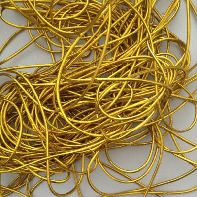 China Metallic Elastic Cord 1.5mm Viable Gold Packing Twine For Industrial Use for sale