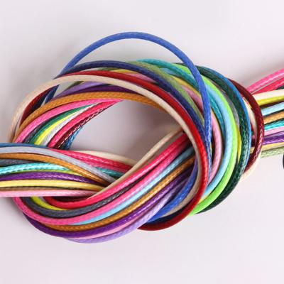 China Eco - Friendly Jewelry Making Rope Waxed Polyester Cotton Cord For Bracelet Making for sale