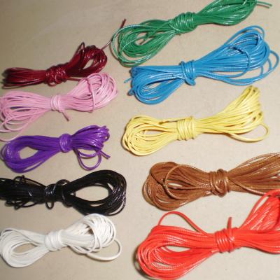 China Eco - Friendly Glossy Multi Color Ties Korea Waxed Rope For Hang Tags for sale