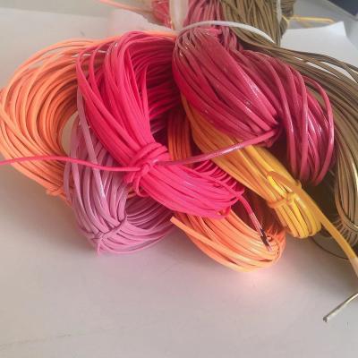 China Solid Rope Custom 22 Colors DIY Tools Flat Pile 3Mm Width Korea Italian Faux Suede Leather Rope For Jewelry Making DIY Bracelet Dropships for sale