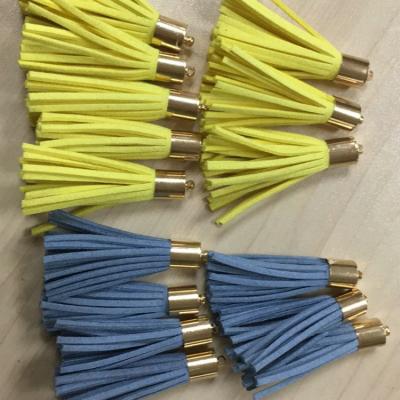 China Eco-friendly This Season Most Popular Suede Leather Tassels Fringe For Handbag for sale