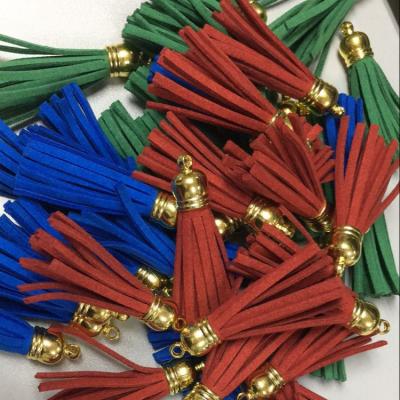 China Cheap Eco - Friendly Promotion Suede Leather Tassels Fringe For Key Chain Decorate for sale