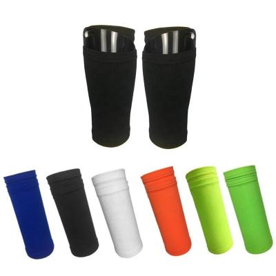 China Universal Wholesale Elastic Sports Football Calf Breathable Compress Back Support Shin Guards Pads Socks Sleeves With Pocket for sale