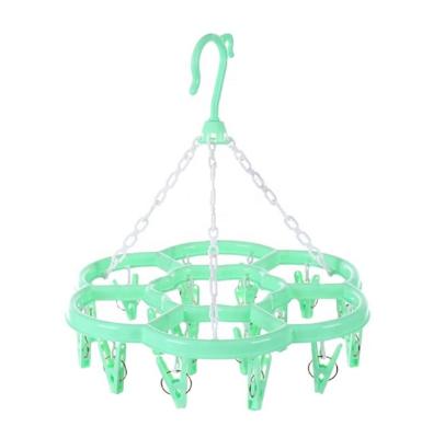 China The Dryer Hanger With 18Pegs Hanger With Clips Hanger Clip Clothes Dryer Hanger for sale