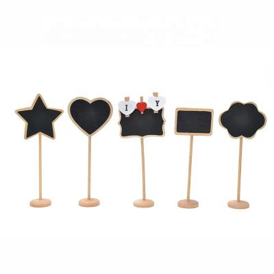 China Eco-friendly Party Decor Kindergarten Mini Blackboard Heart Blackboard Mini Blackboard for sale