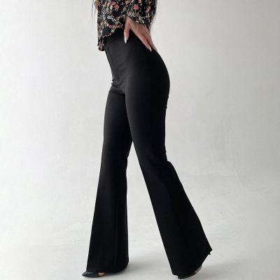 China 2021 Autumn New Style Pure Color Women's Slim Breathable Slim Western Style Casual Pants High Waisted for sale