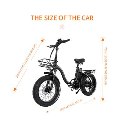 China Aluminum alloy wholesale price electric wide wheel imported foldable electric bicycle for sale