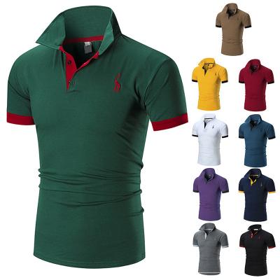 China Wholesale Plain High Quality Plain Anti-wrinkle Casual Golf Embroidery Simple Logo Men's Polo Shirt For Men for sale