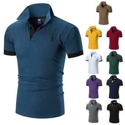 China factory price breathable quick dry custom made quality guaranteed Anti-wrinkle embroider golf solid design men's polo T-shirt for sale