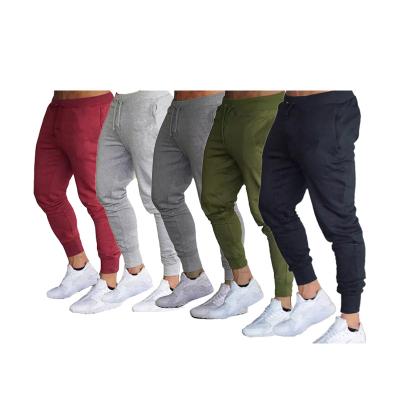 China Anti-Wrinkle Customized Premium Mens Sweatpants With Elastic Ankles Cotton Plus Size Mens Jogger Pants Solid Tapered Pants Gym Track Panties for sale