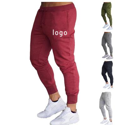 China Custom Anti-wrinkle Logo Jogger Pants For Men Striped Drawstring Sweatpants Slim Fit Pants Mens Track Joggers for sale