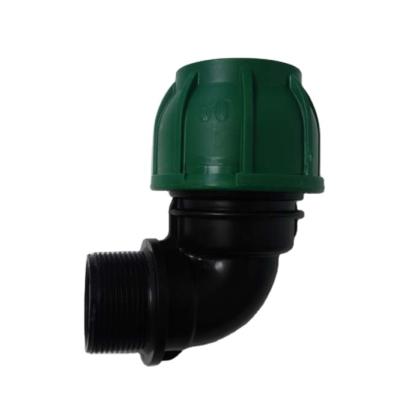 China High quality agriculture drip irrigation system 16mm lock nut start connector for pe pipe jointless for sale