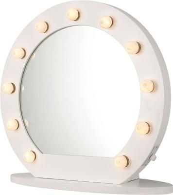 China Hot Bright Turned Led Makeup Vanity Hollywood Mirror With 11 Bulb Party Bedroom Cosmetic Mirror for sale