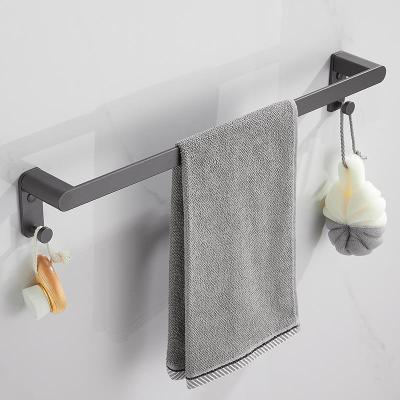 China Simplicity Gray Simple Bathroom Towel Rack Towel Rack Bath Towel Rack Punch Punch Bathroom Accessories for sale