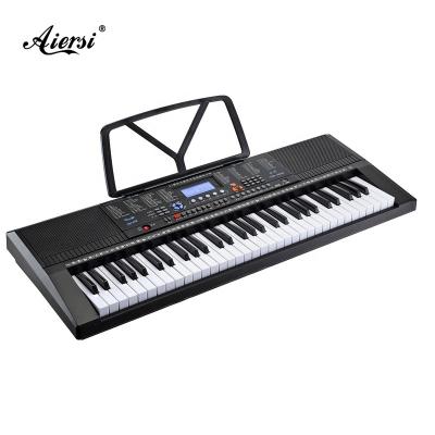 China Electronic Organ Plastic Beginner 61 Piano Keyboard Key Musical Instrument with MP3 Player and USB Control for sale