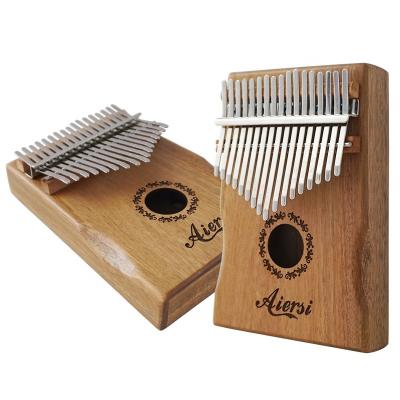 China Cheap Aiersi Brand Armrest Armrest 17 Inch Piano Keys Customized Kalimba Chromatic Wooden Body for sale