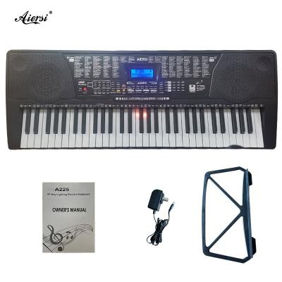 China New 61 Per Key 5 Octave Piano Keys 5 Octave Piano Key Style Digital Electronic 2022 Digital Electronic Lighted Piano Portable Musical Instrument For Sale for sale