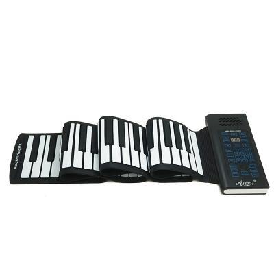 China USB Midi Digital Silicon Wholesale Sales Keyboard 88 Keys Silicone Rubber Piano Children's Toy Piano Musical Instrument Practice Piano for sale