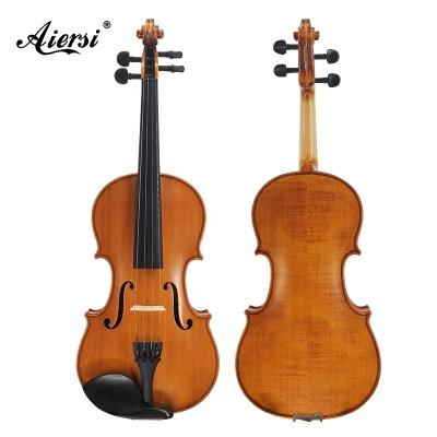 China Solid Fir China Best Brands Of Professional Violins Accessories Student Natural Fine Ebony Wood Fingerboard Violin For Sale for sale