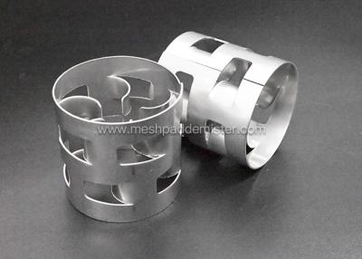 China Ceramic Pp 5 / 8 Inch Metal Cooling Tower Packing Stainless Steel Pall Rings for sale