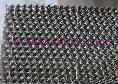 China Custom Square 0.10mm Metal Structured Packing Double Fastening for sale