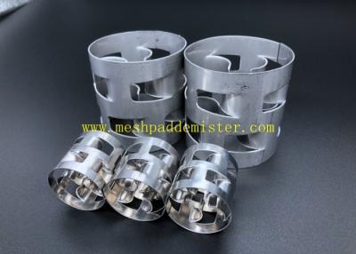 China Distillation Column 304 Metal Random Packing Pall Ring 25 × 25 × 0.4 Mm for sale