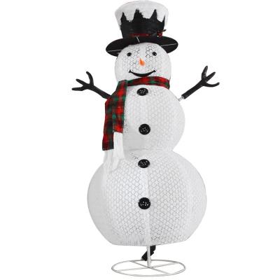 China Party/Garden/Home/Mall/Christmas Hot Sale 2021 120m Christmas Foldable Snowman Led Light Ornament For Christmas Festival for sale