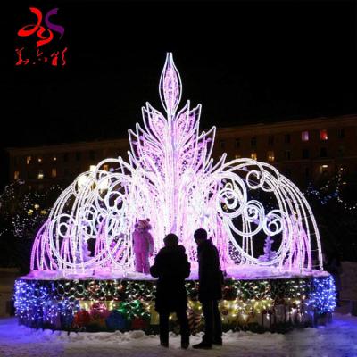 China 2021 Modern Outdoor Street Decoration 3D Fountains Led Christmas Pattern LED Flashing Lights for sale