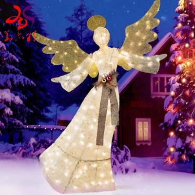 China Commercial Use HuaYiCai 24V 110V 220V Angel Motif Light Decoration For Outdoor Garden for sale