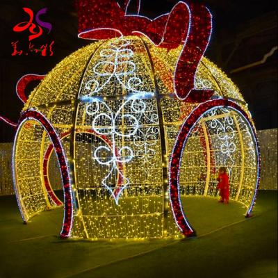 China Commercial Use Holiday Lighting Romantic Large Pattern Park IP65 3d ​​Waterproof Led Ball Lights Birthday Christmas Decorations Beautiful for sale