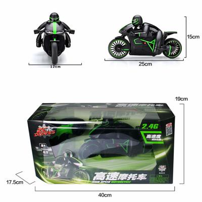 China Remote Control Obstacle Avoidance Motorcycle Light Drift Driving Stunt Remote Control Vehicle Toy Motorcycle for sale