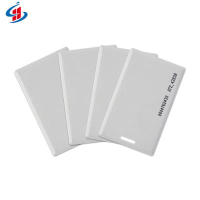 China Waterproof / RFID 125KHz/13.56MHz Proximity Card-Thickness 1.8mm Thick Proximity Clamshell Smart Rewritable Card For Access Control System for sale