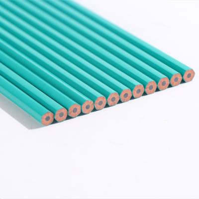 China office & School pencil 7 inch wooden HB shaped free standard plastic pencil for sale