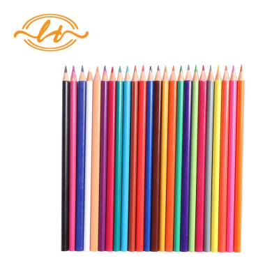 China office & School Pencil Round Shaped 24 Colored Pencils Set For Kids for sale