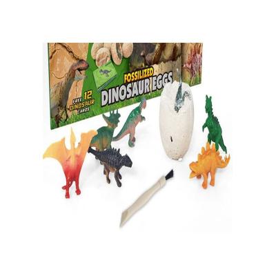 China Factory wholesale high quality tiny hard dinosaur eggs kids plaster dinosaur egg toy for sale